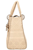 CHRISTIAN DIOR Medium Lady D-Lite Bag Cannage Beige