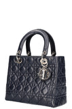 CHRISTIAN DIOR Lady Dior Medium Navy