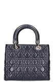 CHRISTIAN DIOR Lady Dior Medium Navy