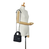 Dior Lady Mini Ultramatte Black Cannage Quilted Leather Black