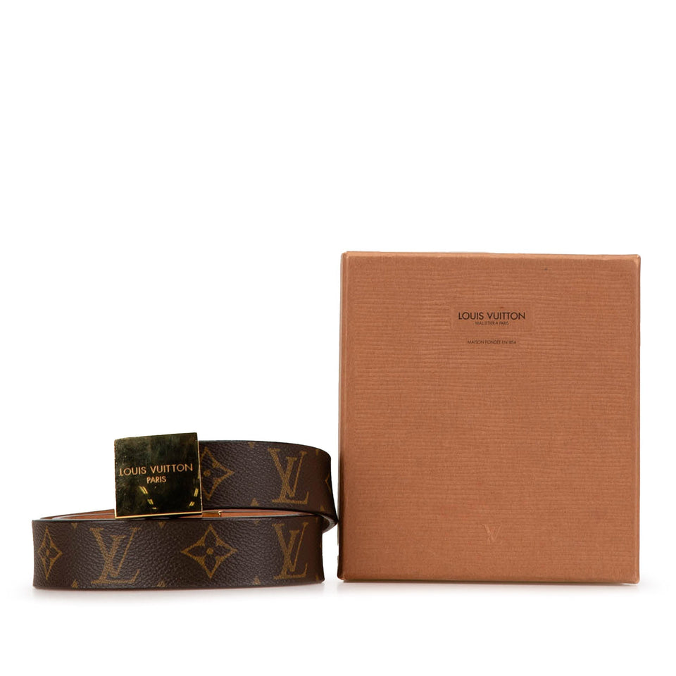Brown Louis Vuitton Monogram Ceinture Belt