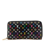 Black Louis Vuitton Monogram Multicolore Zippy Wallet