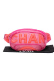 CHANEL Pink Nylon Waist Belt Bag