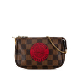 Brown Louis Vuitton Damier Ebene Trunks and Bags Mini Pochette Accessoires