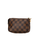 Brown Louis Vuitton Damier Ebene Trunks and Bags Mini Pochette Accessoires