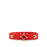 Red Louis Vuitton Monogram Blooming Wrap Bracelet