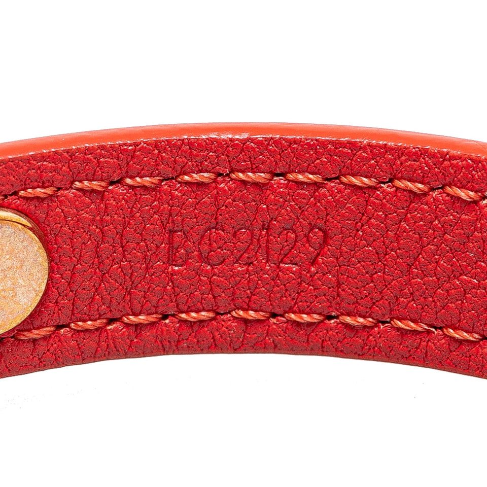 Red Louis Vuitton Monogram Blooming Wrap Bracelet