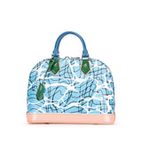 Blue Louis Vuitton Epi Aqua Alma PM Handbag