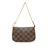 Brown Louis Vuitton Damier Ebene Mini Pochette Accessoires Handbag