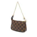 Brown Louis Vuitton Damier Ebene Mini Pochette Accessoires Handbag