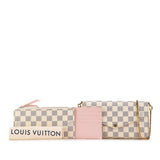 White Louis Vuitton Damier Azur Pochette Felicie Crossbody Bag