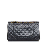 Chanel Classic Double Flap Medium Black Lambskin Gold