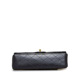 Chanel Classic Double Flap Medium Black Lambskin Gold