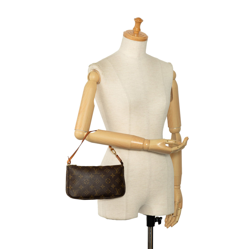 Brown Louis Vuitton Monogram Pochette Accessoires Shoulder Bag