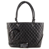 CHANEL QUILTED CALFSKIN CAMBON TOTE BAG