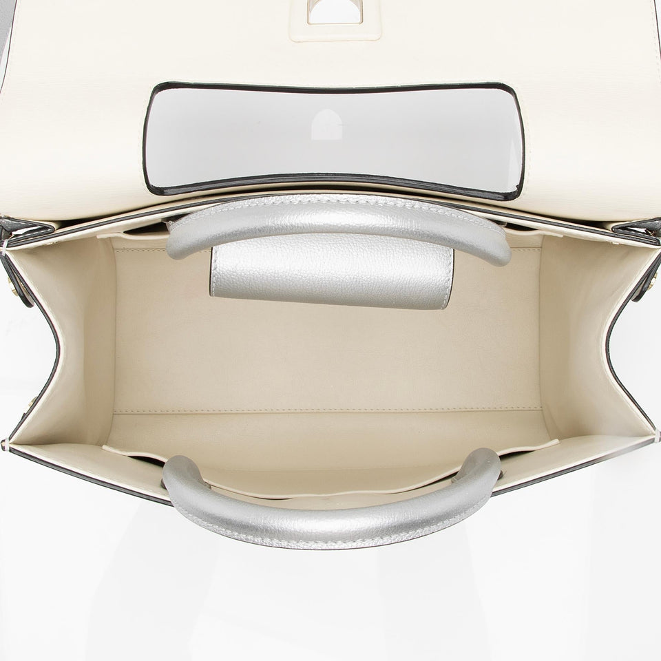 Christian Dior Metallic Calfskin Diorever Medium Tote (SHF-BJ3NV5)