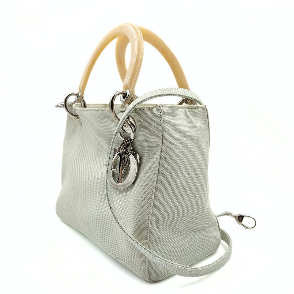 DIOR Christian Lady bag in pastel water green canvas