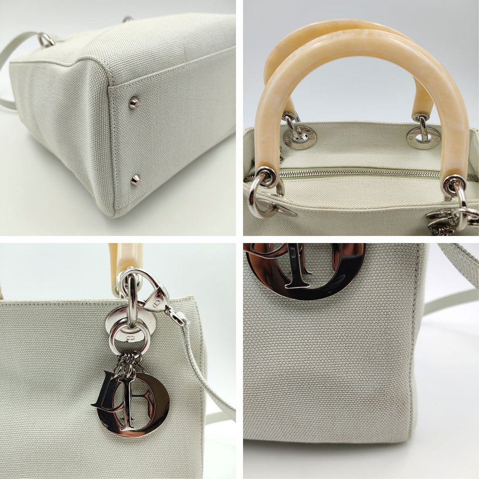 DIOR Christian Lady bag in pastel water green canvas