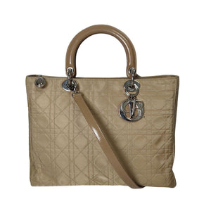 DIOR Christian Lady bag in beige nylon