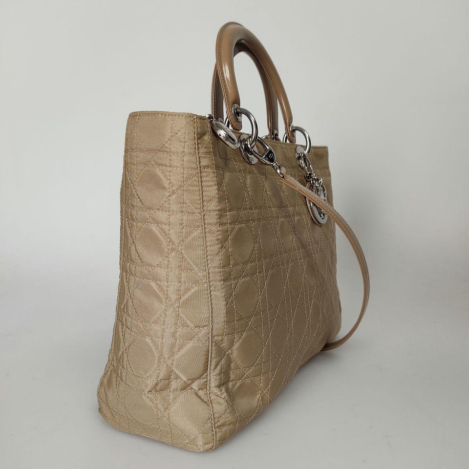 DIOR Christian Lady bag in beige nylon