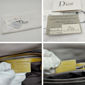 DIOR Christian Miss bag in gold patent leather