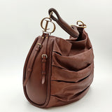 DIOR Christian shopper model shoulder bag in brown leather