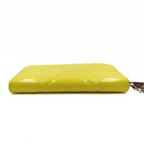 DIOR Christian Lady wallet in yellow patent leather