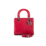 CHRISTIAN DIOR LARGE LADY DIOR PYTHON BAG