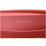CHANEL CC Timeless Caviar Zip Around Wallet Red