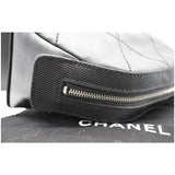CHANEL Biarritz Quilted Canvas Cosmetic Pouch Black