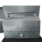 CHANEL 50th Anniversary 2.55 Reissue 228 Quilted Aged Calfskin Shoulder Bag Grey