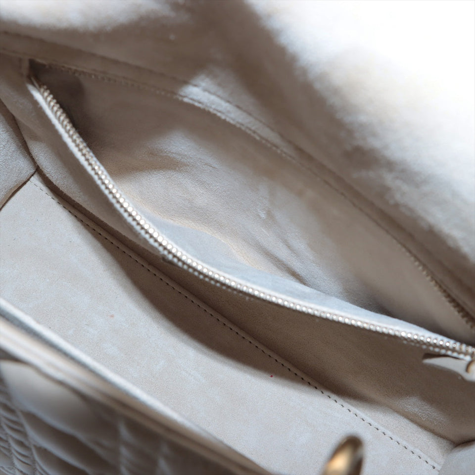 Lady Dior Medium Cannage Leather Beige Bag