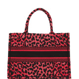Christian Dior Book Tote Fuchsia Leopard Canvas