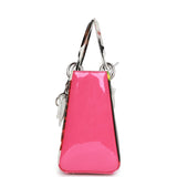 Christian Dior Medium Lady Dior Limited Edition "In the Night Garden" Silver Hardware by Mark Quinn