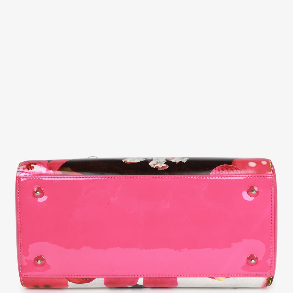 Christian Dior Medium Lady Dior Limited Edition "In the Night Garden" Silver Hardware by Mark Quinn