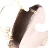 Christian Dior Mini Lady Dior Tote Python Gold Hardware