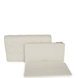 Christian Dior Lady Dior Pouch Latte Lambskin Gold Hardware