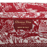 Christian Dior Burgundy Toile De Jouy Stripes Medium Book Tote