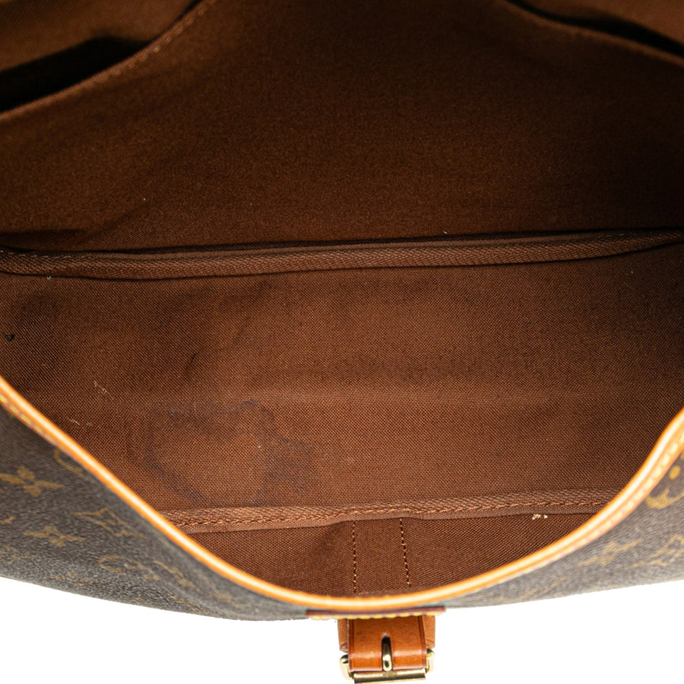 Brown Louis Vuitton Monogram Saumur 35 Crossbody Bag