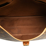 Brown Louis Vuitton Monogram Saumur 35 Crossbody Bag