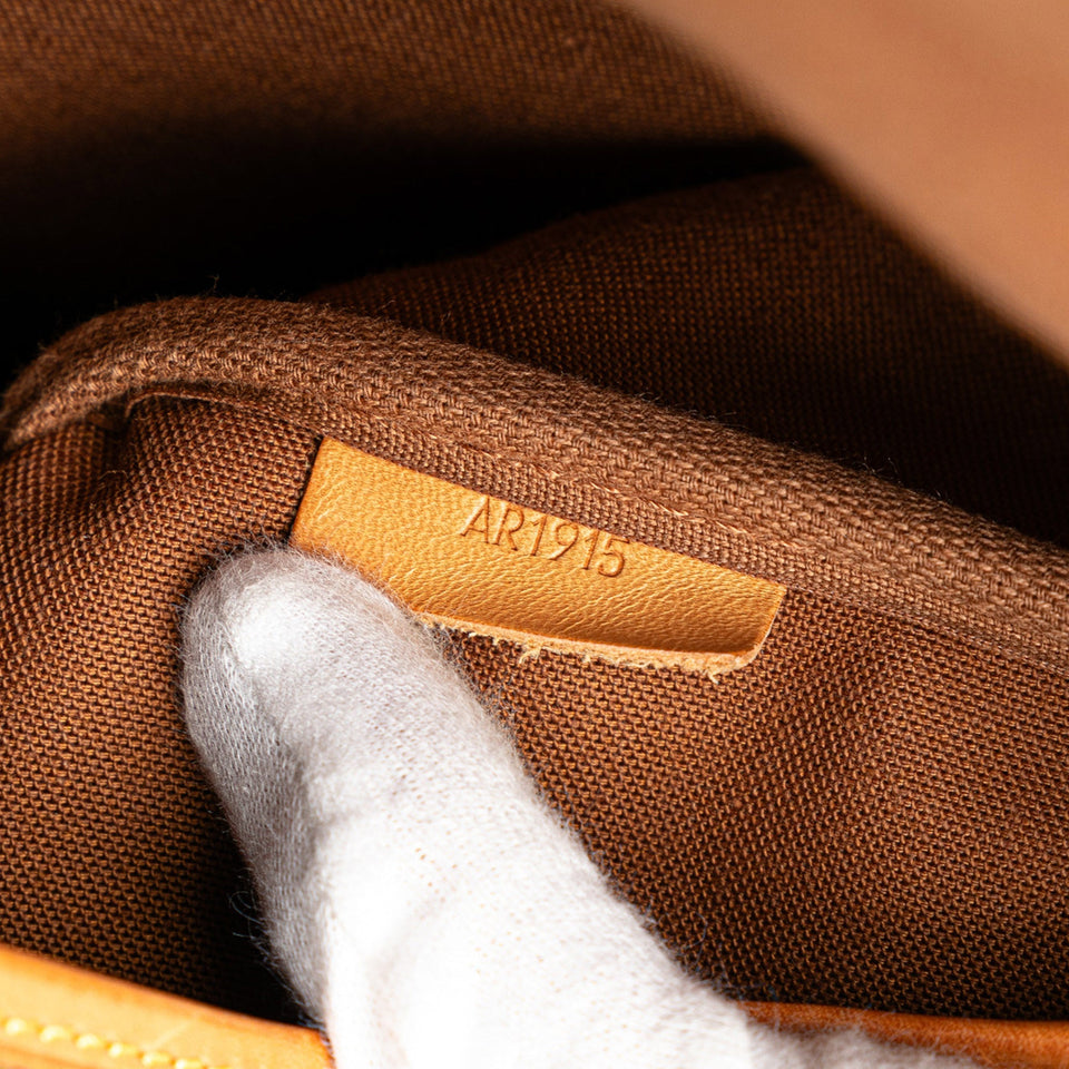 Brown Louis Vuitton Monogram Saumur 35 Crossbody Bag