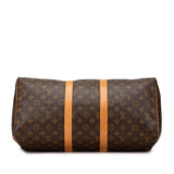 Brown Louis Vuitton Monogram Keepall 45 Travel Bag