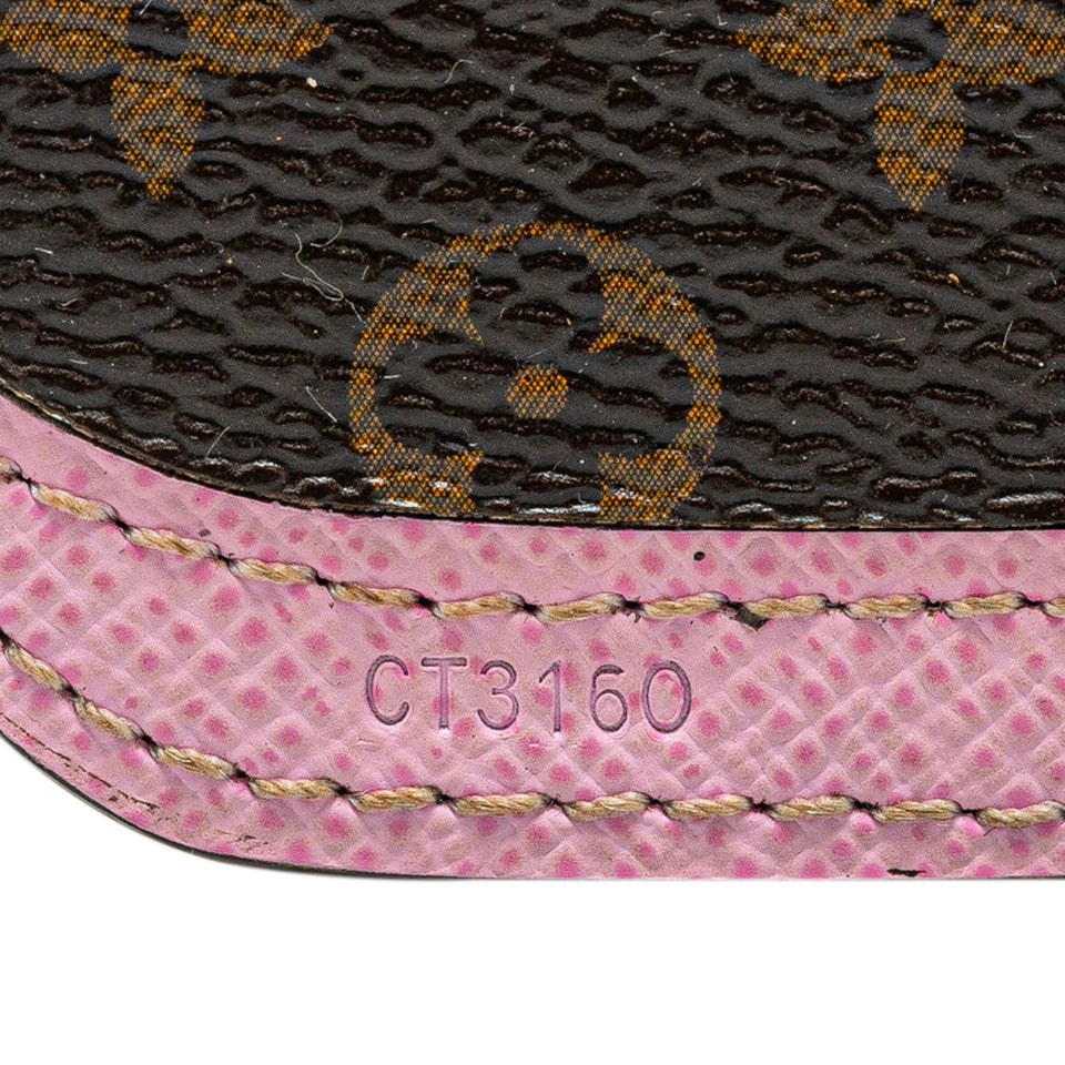 Brown Louis Vuitton Monogram Pochette Cles Alma BB Key Chain