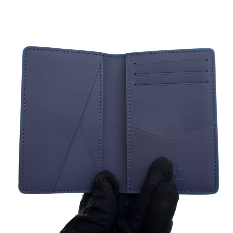 Blue Louis Vuitton Monogram Shadow Pocket Organizer