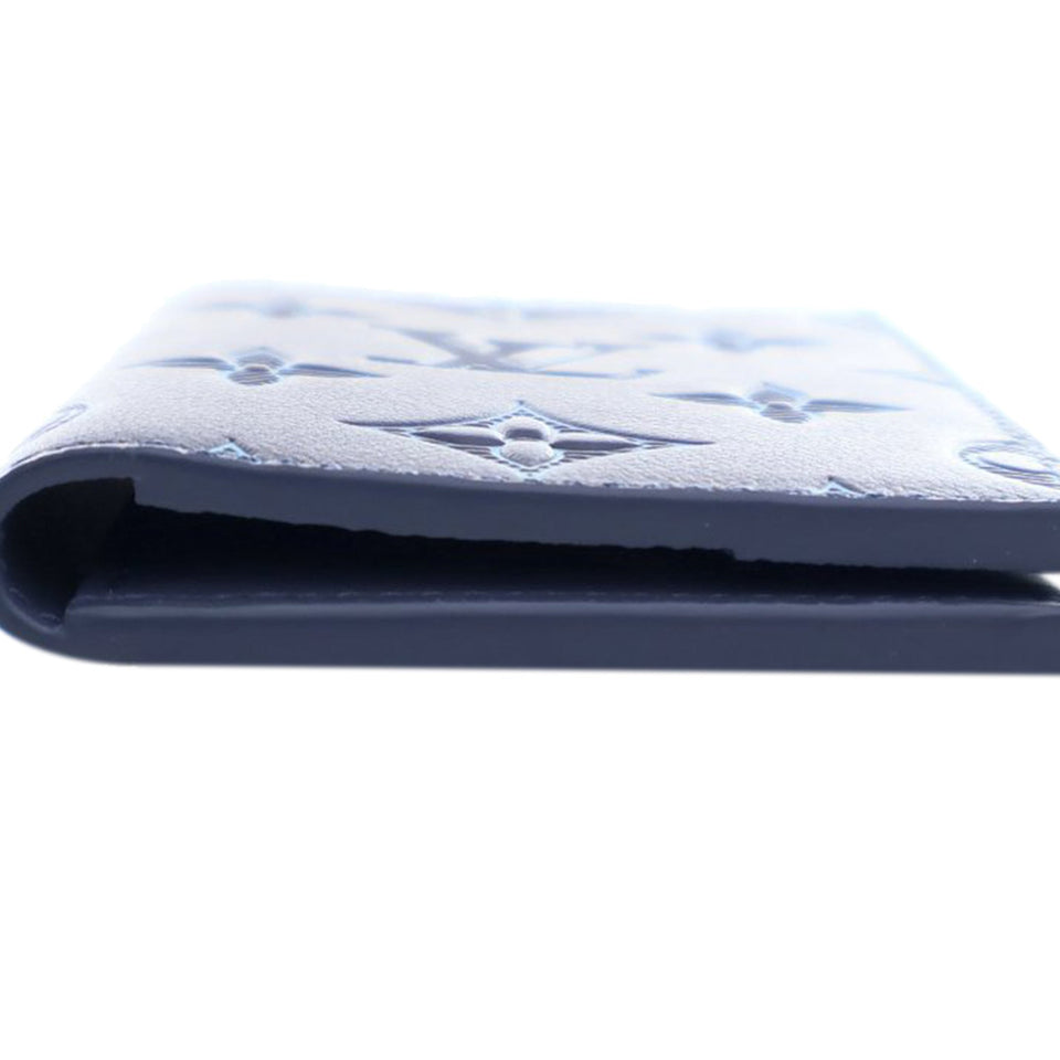 Blue Louis Vuitton Monogram Shadow Pocket Organizer