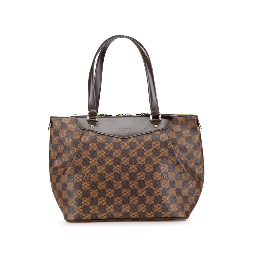 Brown Louis Vuitton Damier Ebene Westminster PM Shoulder Bag