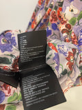 Prada Purple & Red Floral Long Sleeve Maxi Dress with Belt Detail Size IT 40 (UK 8)