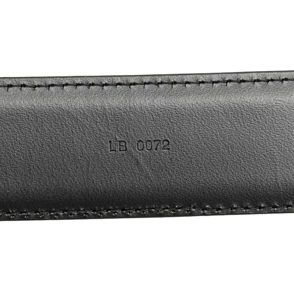 Black Louis Vuitton Taiga Ceinture Classique Belt
