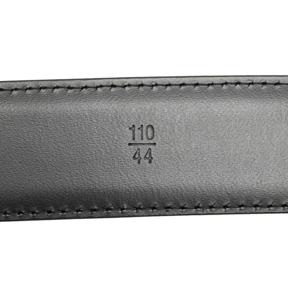 Black Louis Vuitton Taiga Ceinture Classique Belt