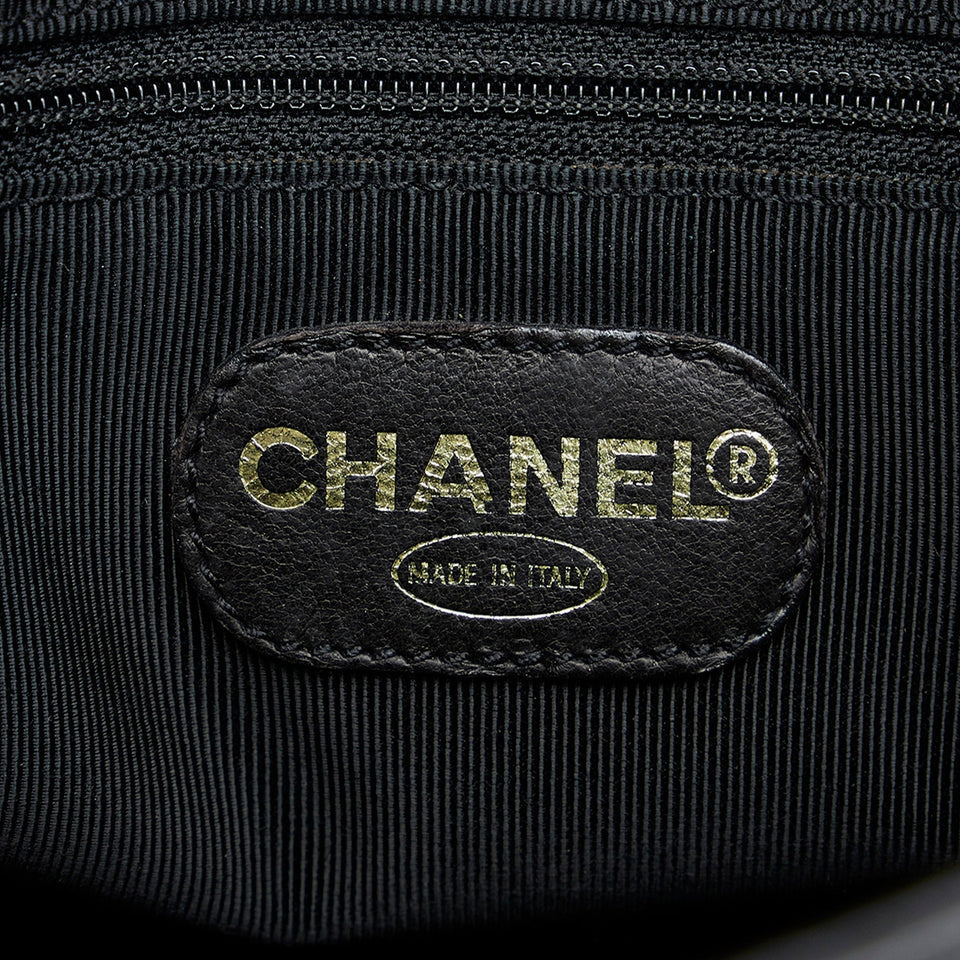 Black Chanel Caviar Chain Tote